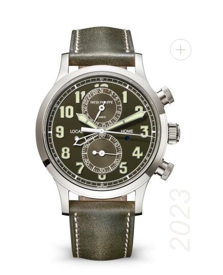 replica Patek Philippe Complications Calatrava Pilot Travel Time Chronograph watch 5924G-010